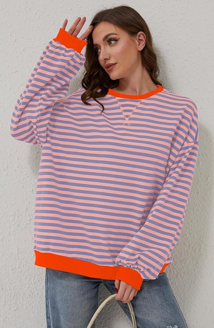 Ella - Striped Oversized Sweater