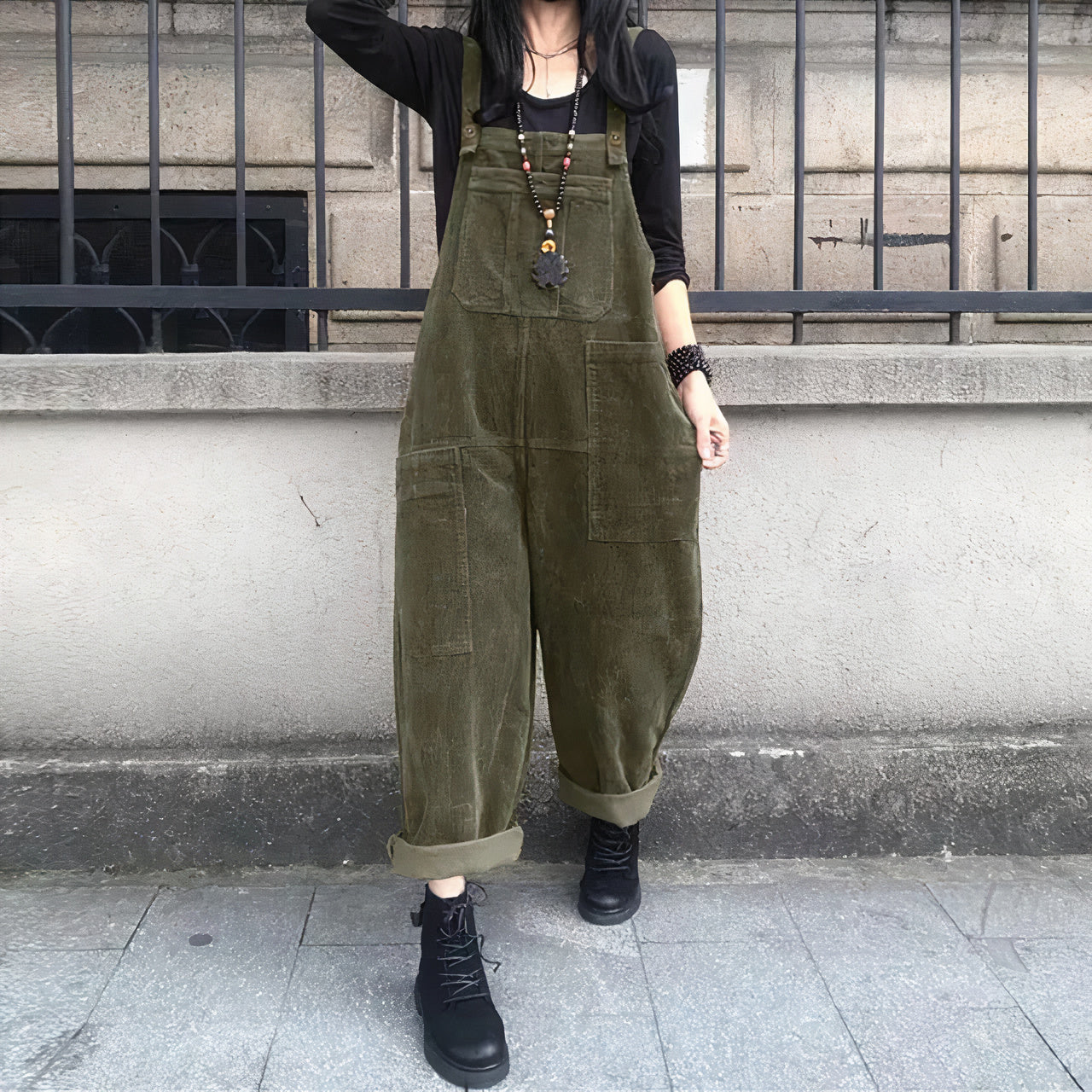 Elli - Vintage Corduroy Jumpsuit