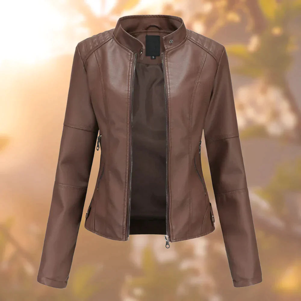 Halle - Leather Jacket for Women