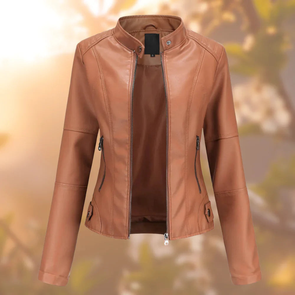 Halle - Leather Jacket for Women