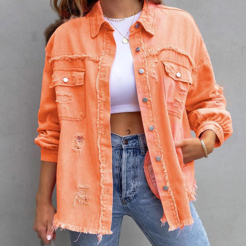 Ivy - Torn denim jacket