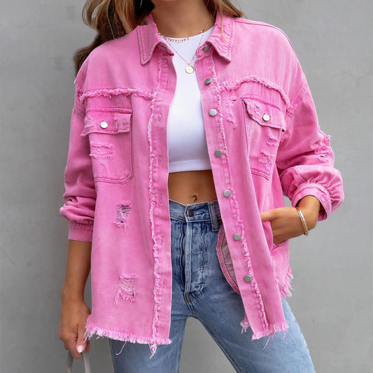 Ivy - Torn denim jacket