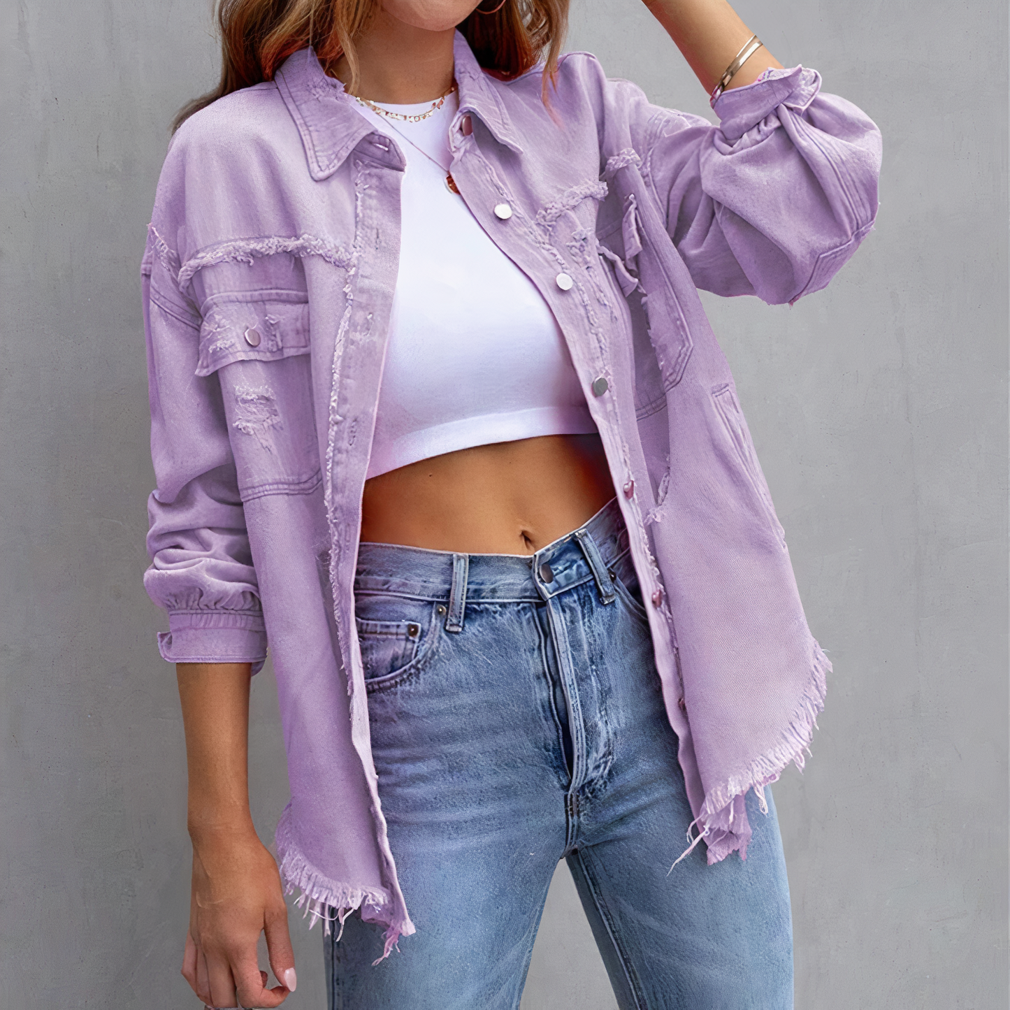 Ivy - Torn denim jacket