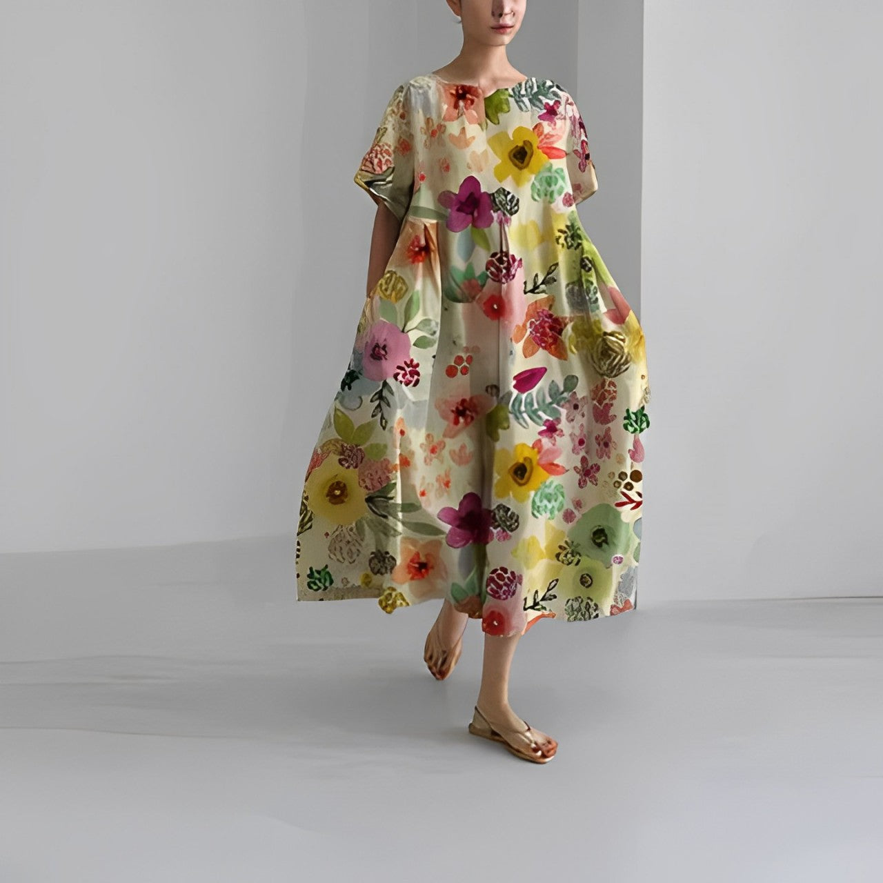 Julia™ | Boho Floral Spring Dress