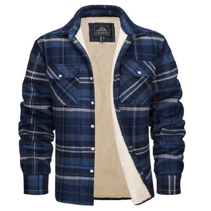 Evans - Fleece-lined Plaid Jacket